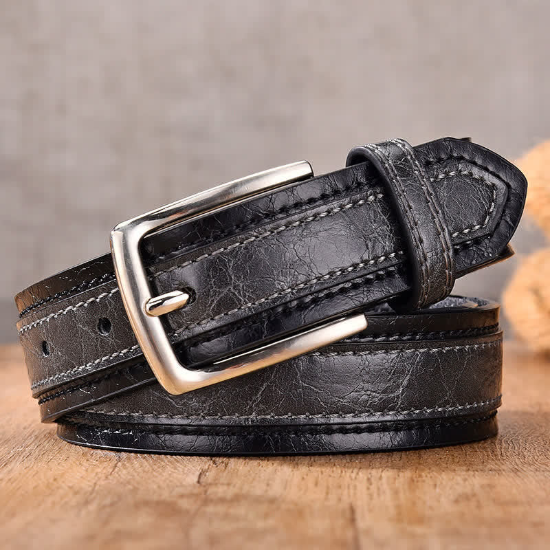 Cintura decorativa in pelle floreale retrò da uomo