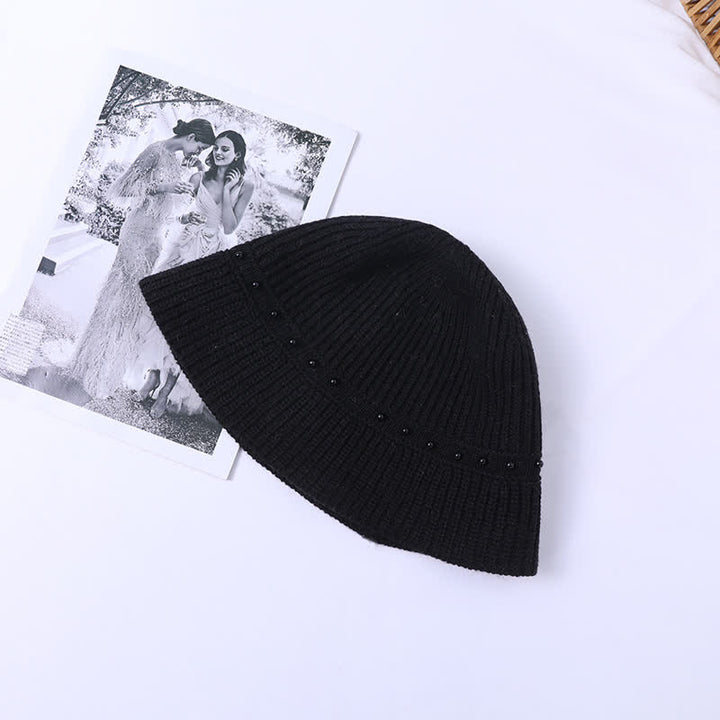 Cappello da pescatore con perle da vacanza per donna