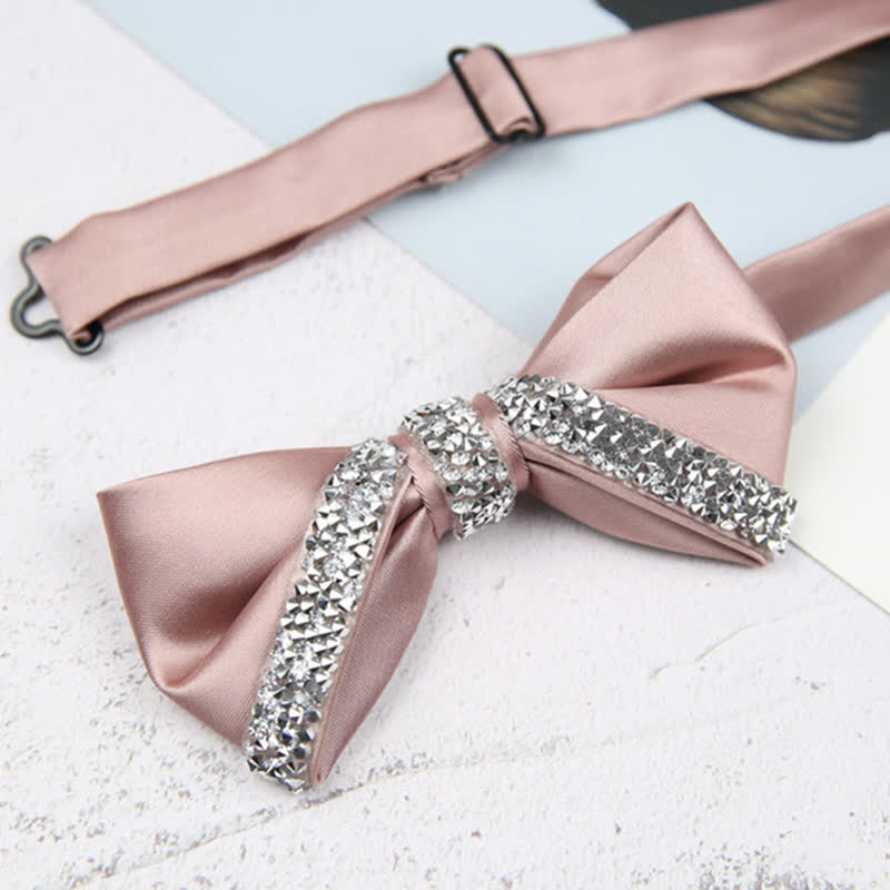 Papillon da sposa con strass scintillanti da uomo