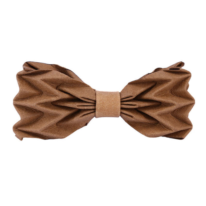 Papillon creativo da uomo in carta kraft ecologica