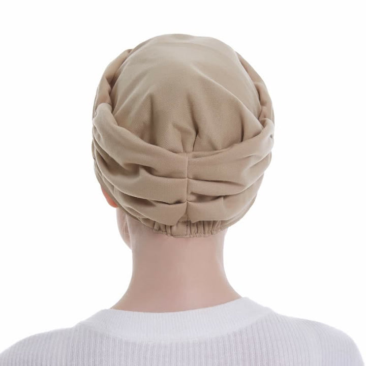 Cappello da baseball plissettato con tesa morbida da donna