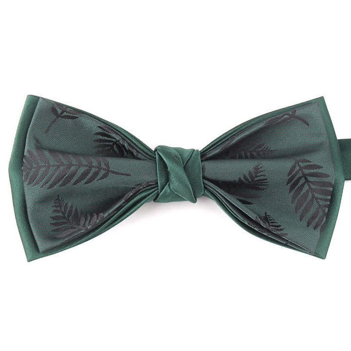 Papillon elegante da uomo con motivo floreale botanico