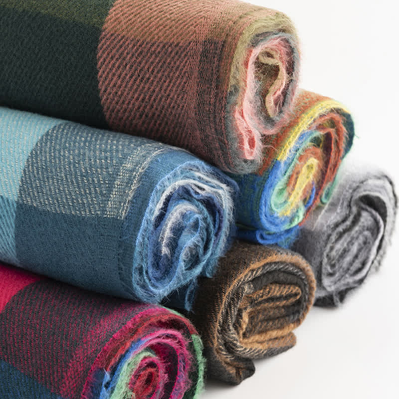 Sciarpa con frange dai colori vivaci e brillanti da donna - image 6