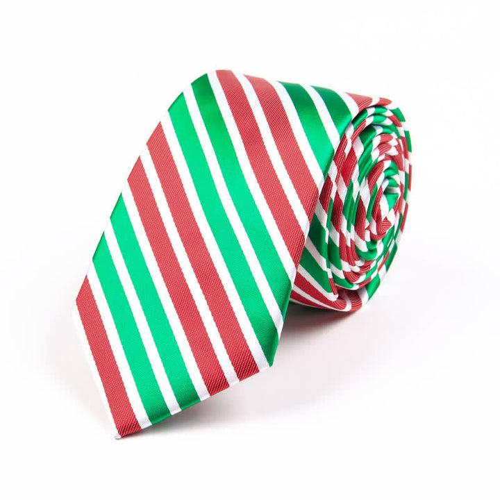 Cravatta da uomo con elemento natalizio Santa Vibe
