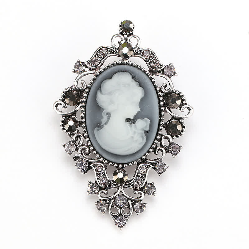 Spilla cammeo Beauty Queen del Palazzo delle Donne - Argento - image 0