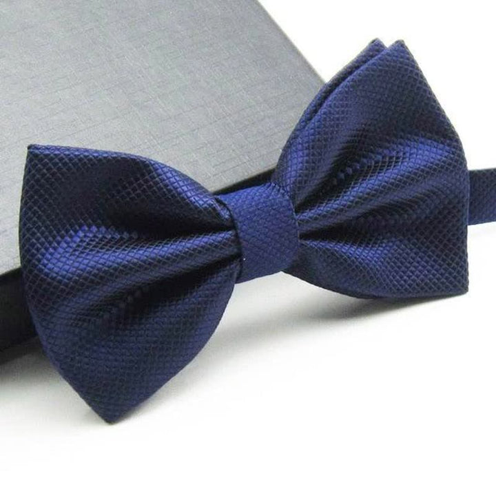 Papillon da uomo a micro-quadri di colore base