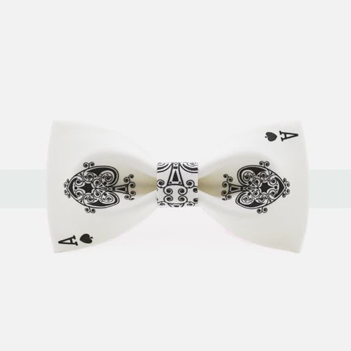 Papillon da uomo con asso di picche da poker