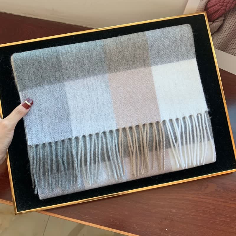 Sciarpa scozzese calda e grande in cashmere unisex di Edimburgo