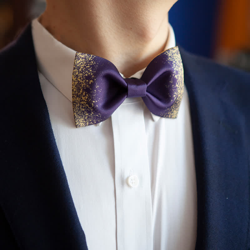 Papillon da uomo Violet Resplendent Night Sky