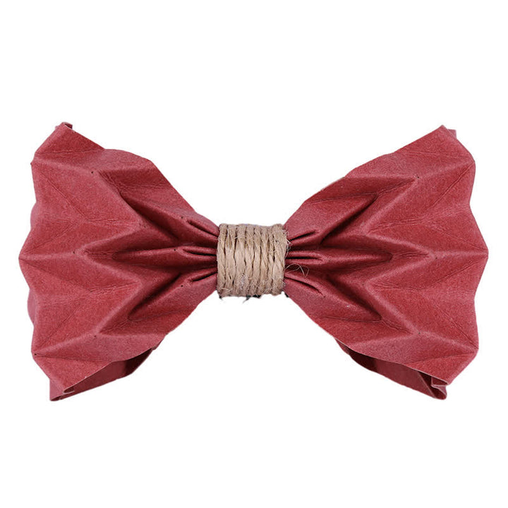 Papillon creativo da uomo in carta kraft ecologica