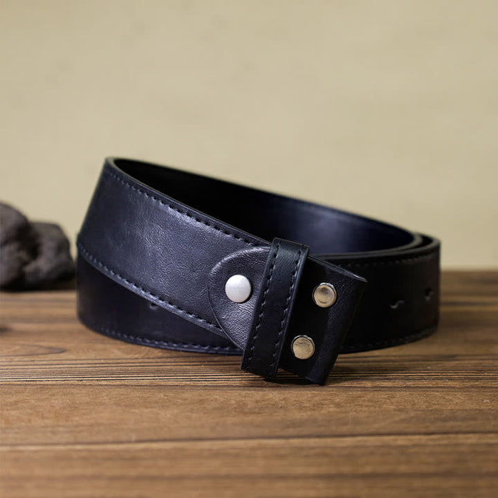 Cintura in pelle con fibbia a forma di toro in argento autentico fai da te da uomo