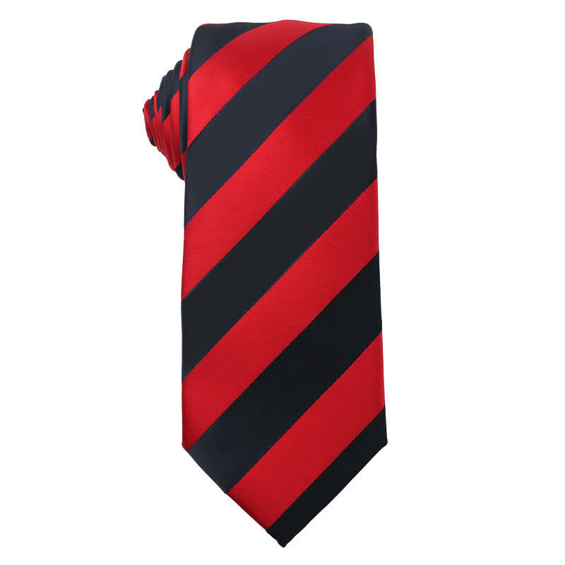 Cravatta a righe serie Energetic Red Black da uomo