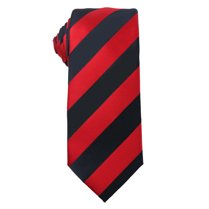 Cravatta a righe serie Energetic Red Black da uomo