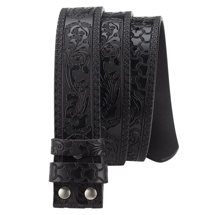Cintura in pelle con fibbia a forma di toro con perline di legno turchese fai da te da uomo - image 14