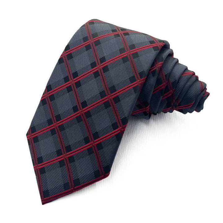 Cravatta da uomo elegante a quadri luminosi