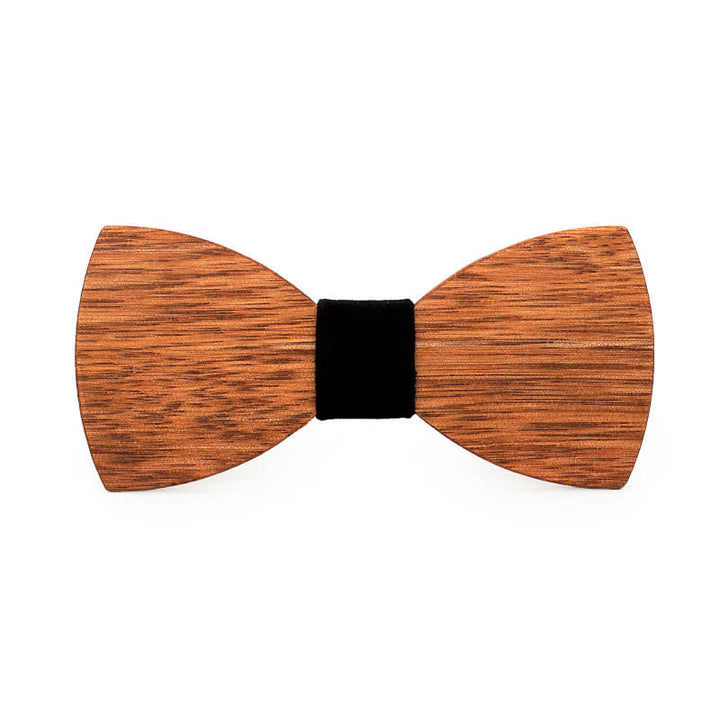 Papillon in legno Begonia Vintage da uomo - Nero - image 12