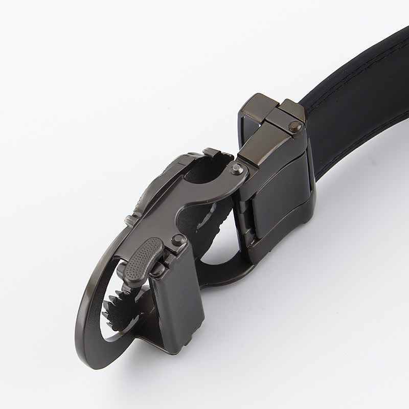 Cintura in pelle con cricchetto automatico Dragon Business da uomo