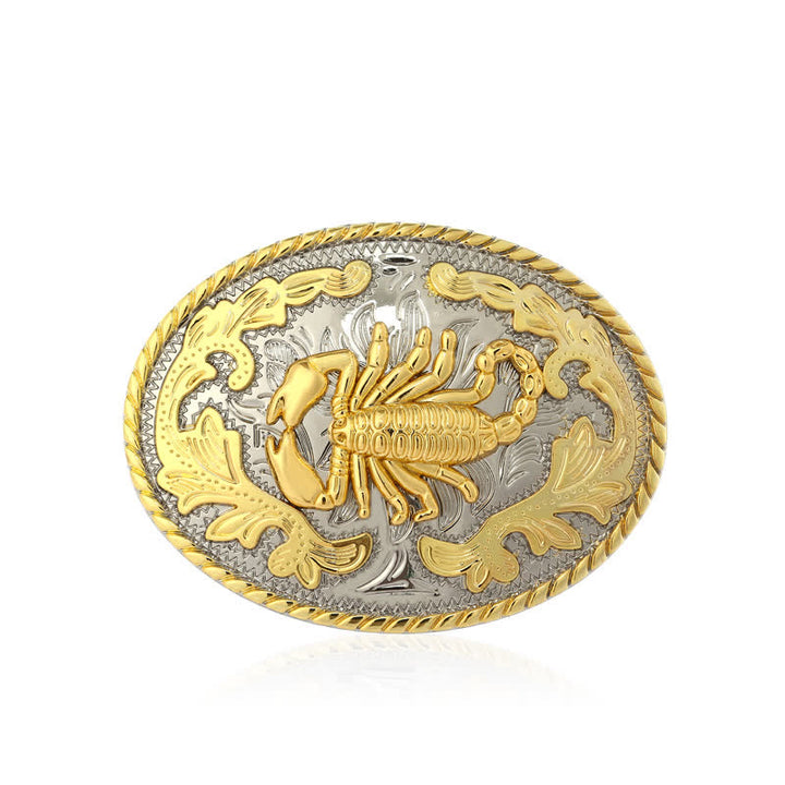 Cintura in pelle con fibbia a forma di scorpione dorato fai da te da uomo - image 6