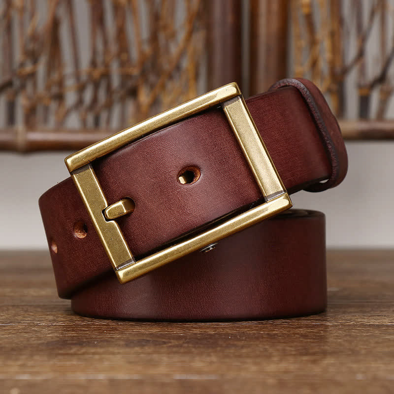 Cintura in pelle da uomo con borchie Tough Guy