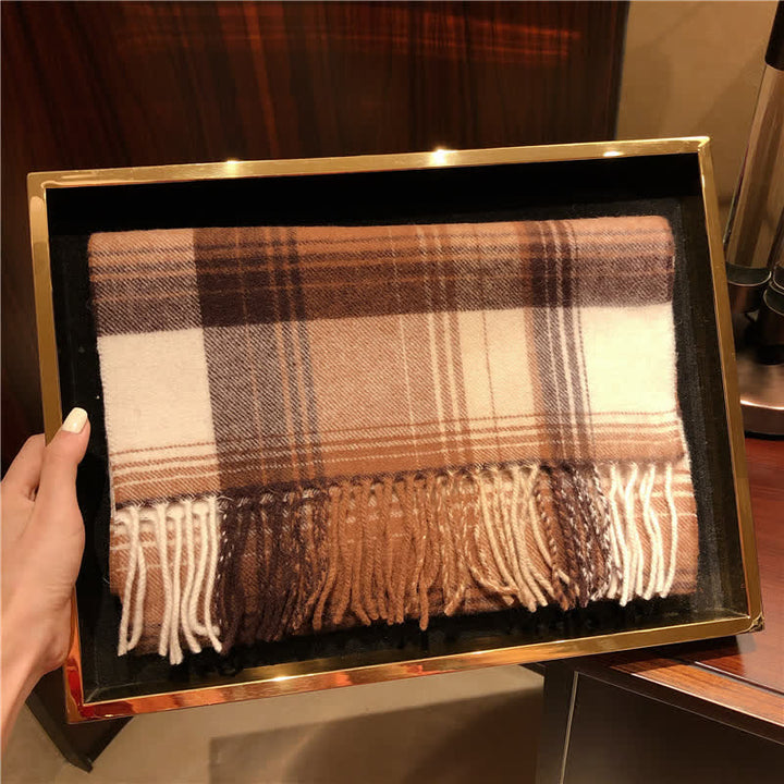 Sciarpa scozzese calda e grande in cashmere unisex di Edimburgo