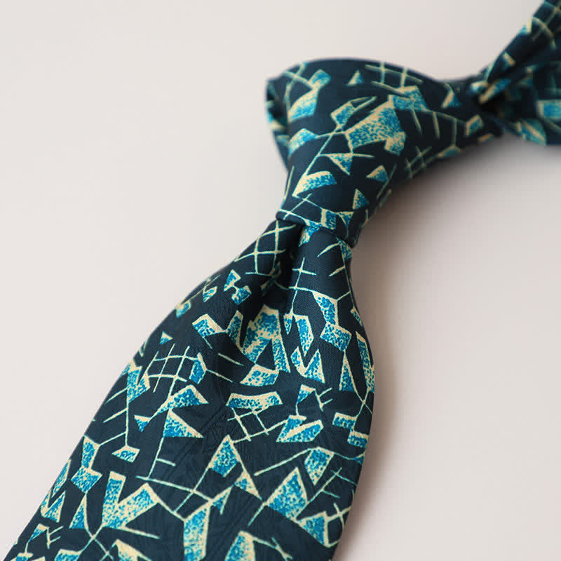 Cravatta da uomo con pittura astratta classica