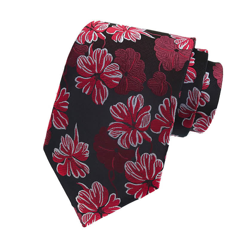 Set di 3 cravatte floreali da uomo con motivo a margherita