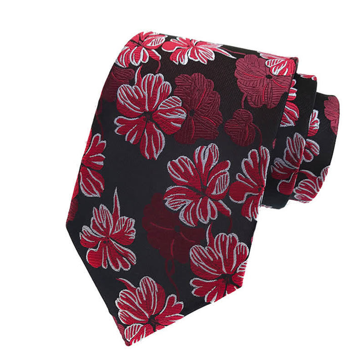 Set di 3 cravatte floreali da uomo con motivo a margherita