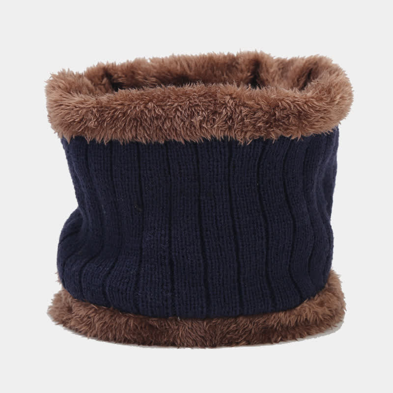 Set di 3 cappelli, sciarpe e guanti in maglia spessa unisex - image 2