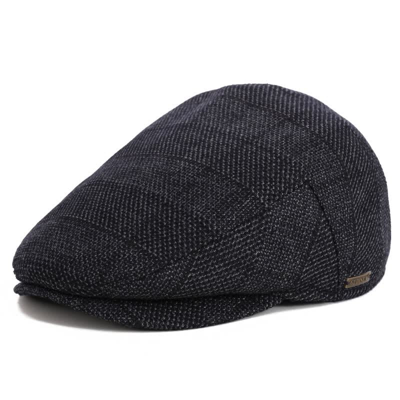 Berretto piatto con paraorecchie Sport Ivy - Check blu-nero - Regolabile (circa 22"-23 5/8") - image 9