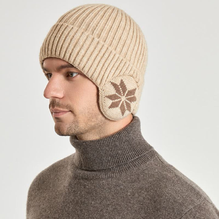 Cappello invernale unisex caldo e spesso lavorato a maglia