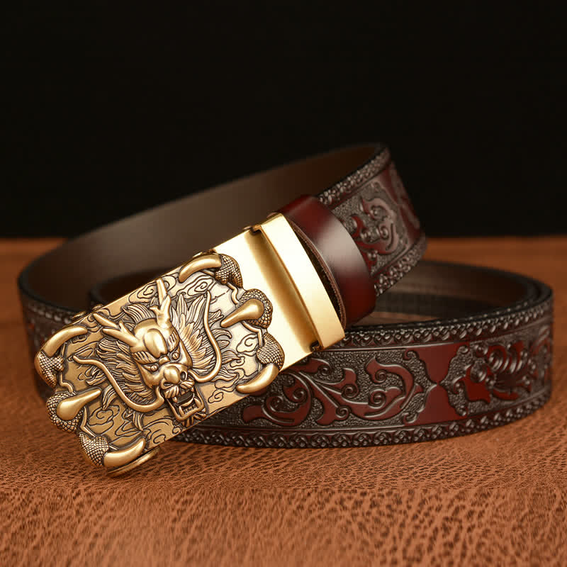 Cintura in pelle Mighty Dragon Claw da uomo
