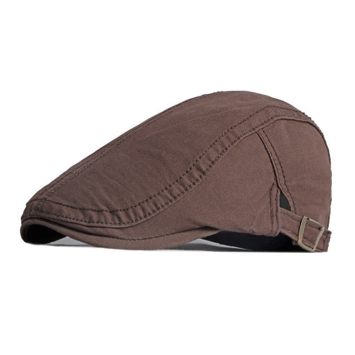 Berretto piatto in cotone da pittore retrò - Caffè - Regolabile (circa 21 5/8"-23 5/8") - image 13