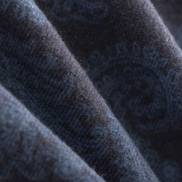 Sciarpa corta con nappe Paisley autunno inverno da donna
