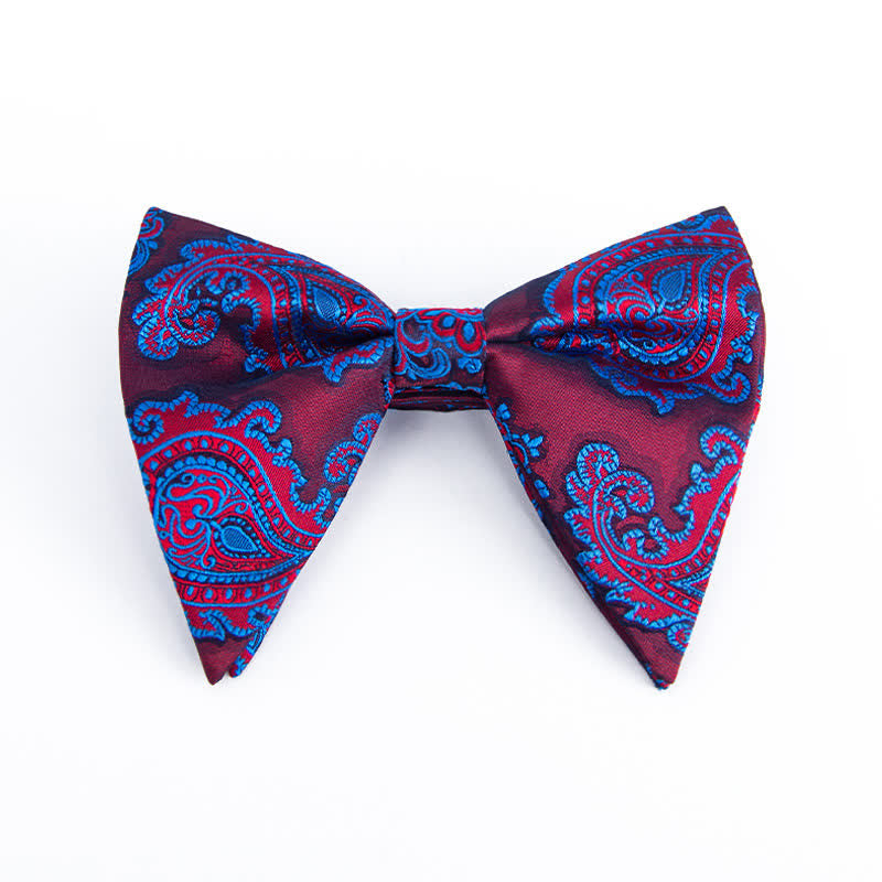 Papillon oversize a punta con motivo Paisley colorato da uomo
