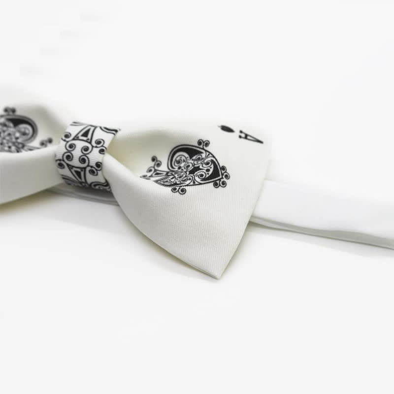 Papillon da uomo con asso di picche da poker