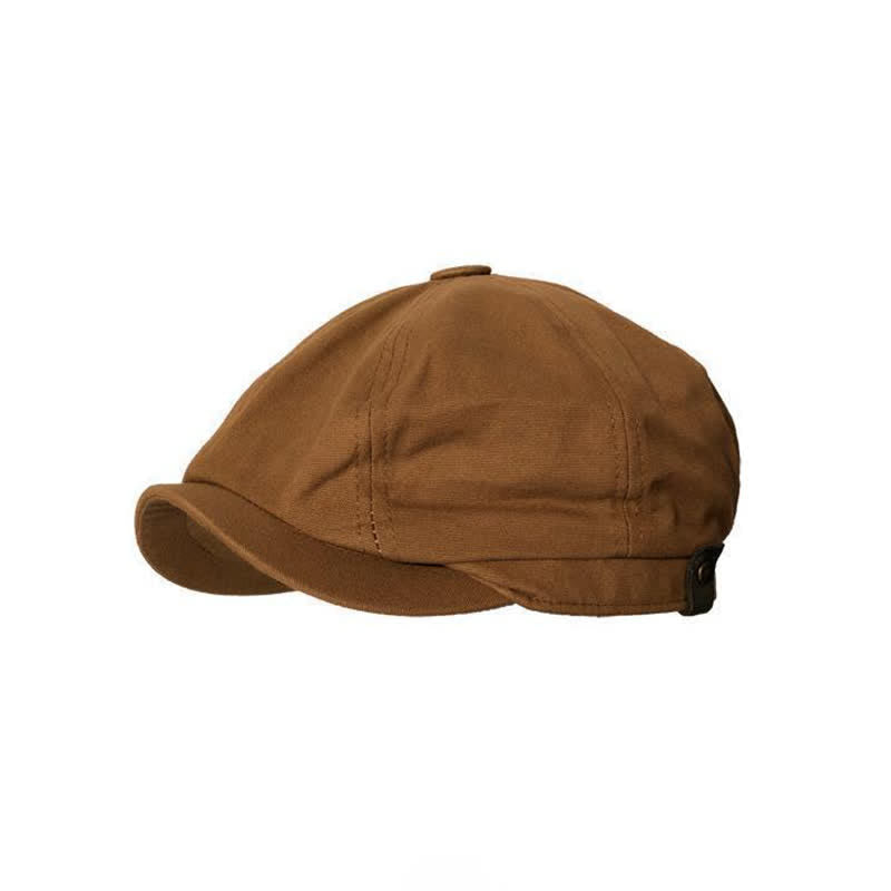 Berretto ottagonale in cotone stile newsboy britannico - image 0