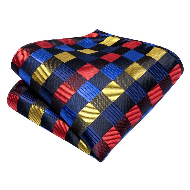 Set di 3 cravatte a righe colorate chic da uomo