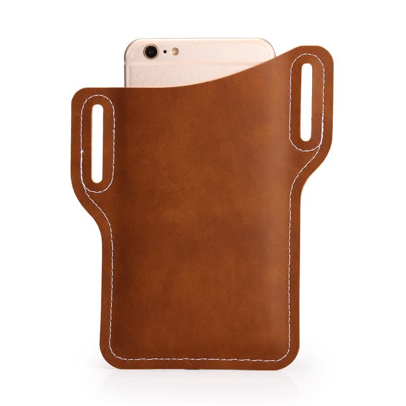 Custodia per cellulare con passante in pelle, cintura, borsa