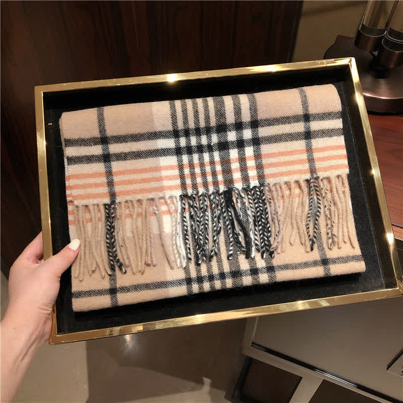 Sciarpa scozzese calda e grande in cashmere unisex di Edimburgo