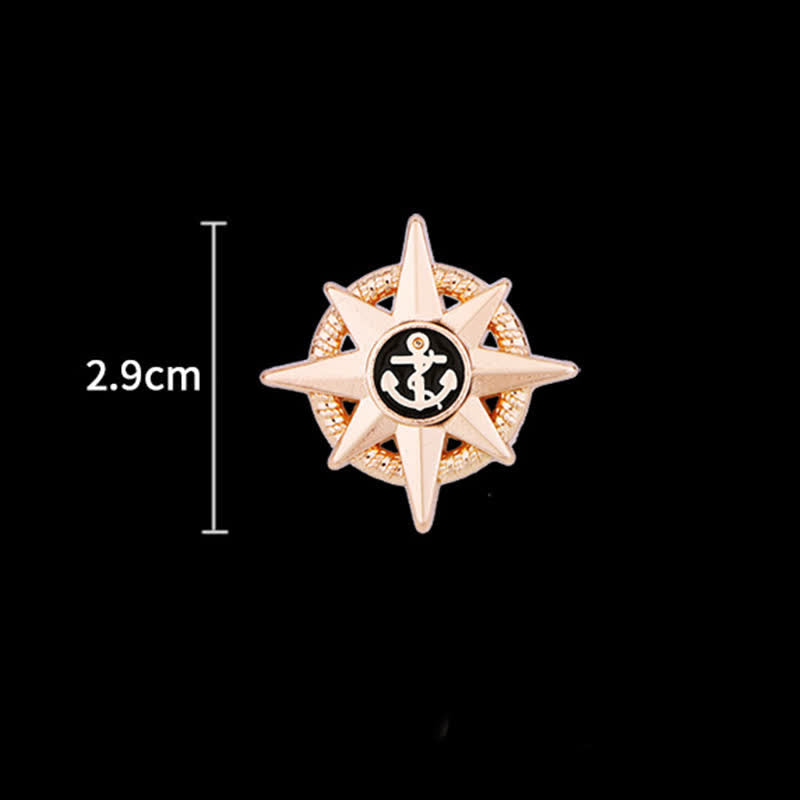 Spilla da uomo con ancora a forma di nave stellare