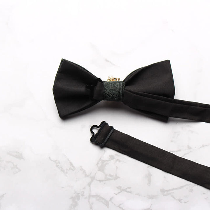 Papillon da smoking formale da uomo con perle