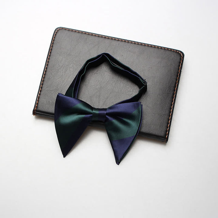 Papillon oversize a righe da college da uomo
