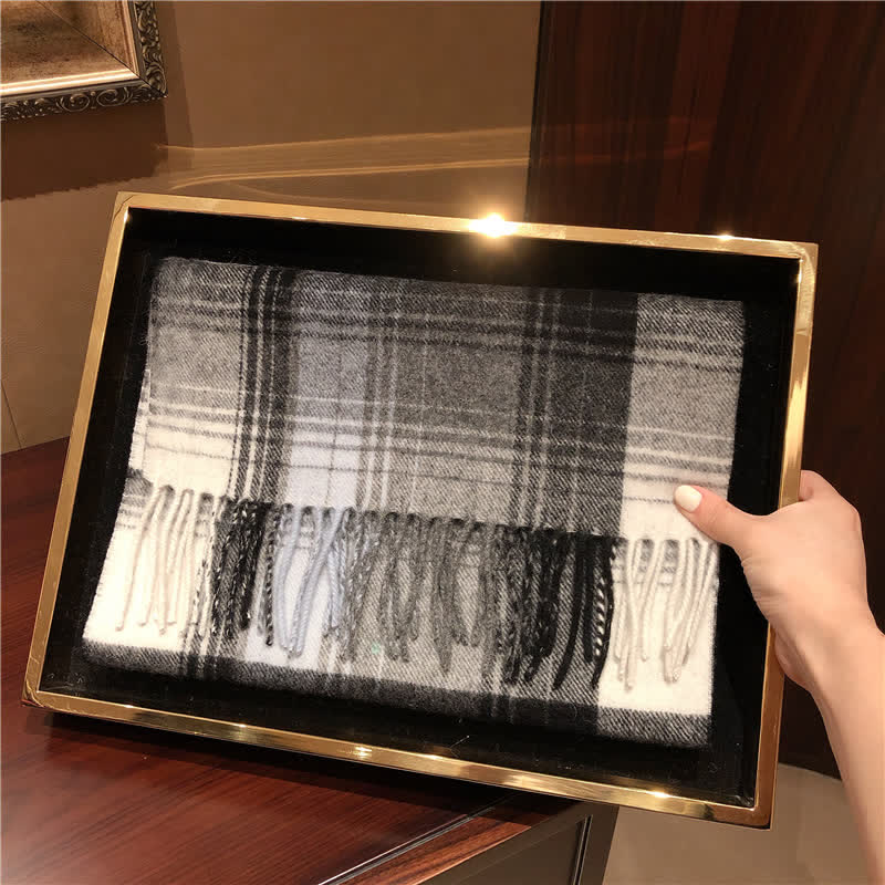 Sciarpa scozzese calda e grande in cashmere unisex di Edimburgo
