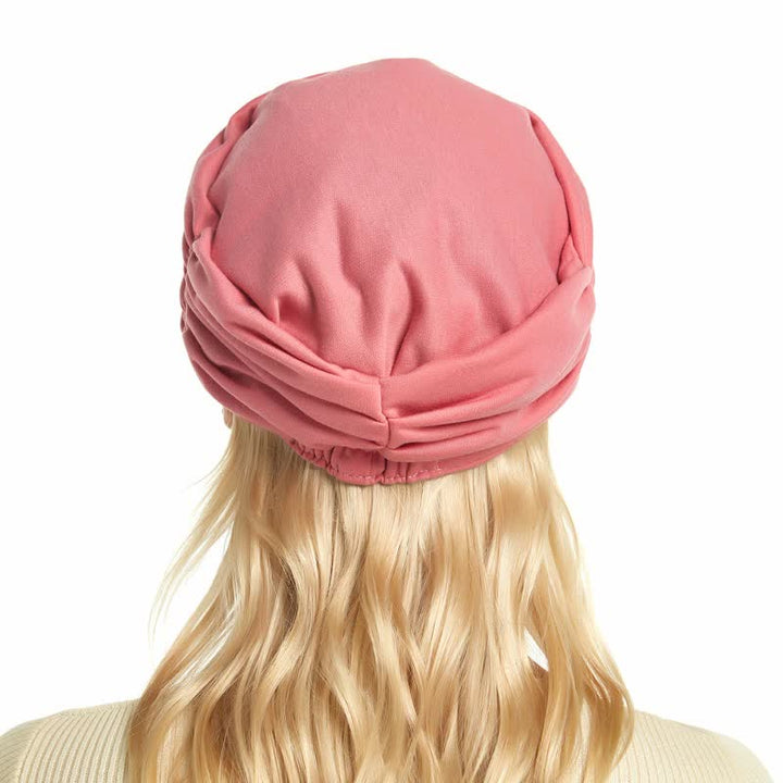 Cappello da baseball plissettato con tesa morbida da donna
