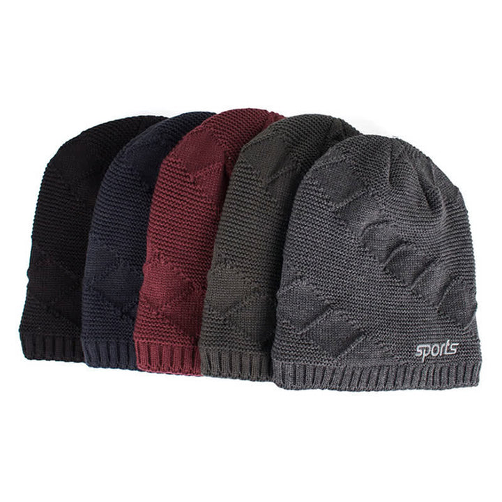 Cappello lavorato a maglia invernale casual in tinta unita