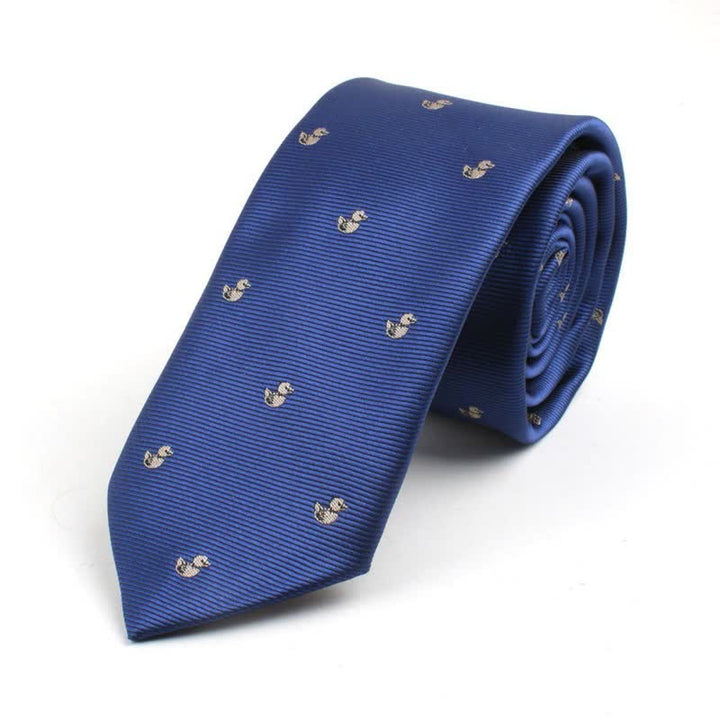 Cravatta da uomo con simpatici motivi dei cartoni animati - Anatra blu - image 12