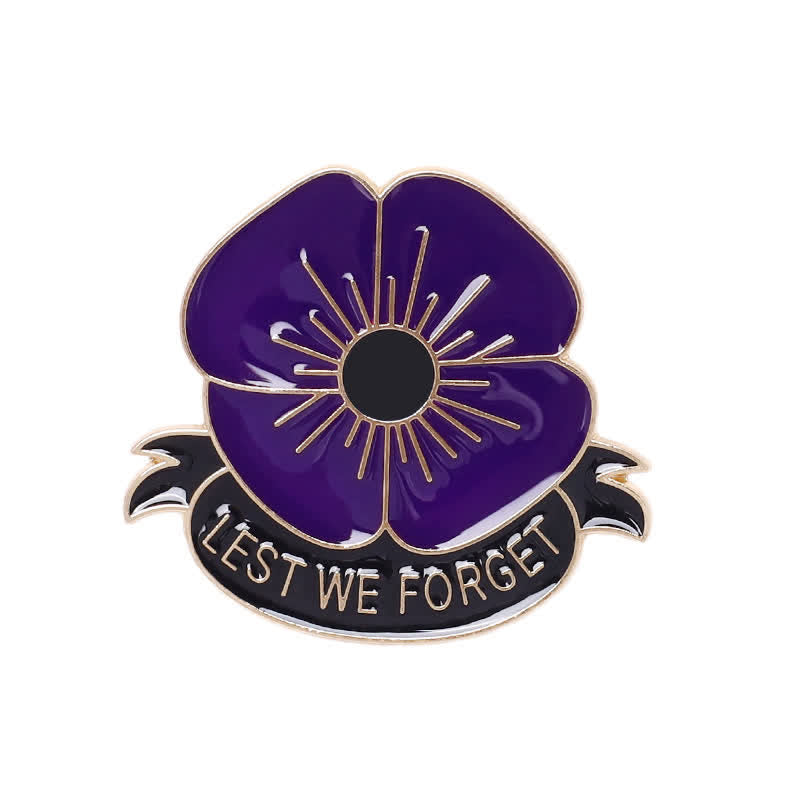 Spilla unisex Lest We Forget Poppy da 3 pezzi