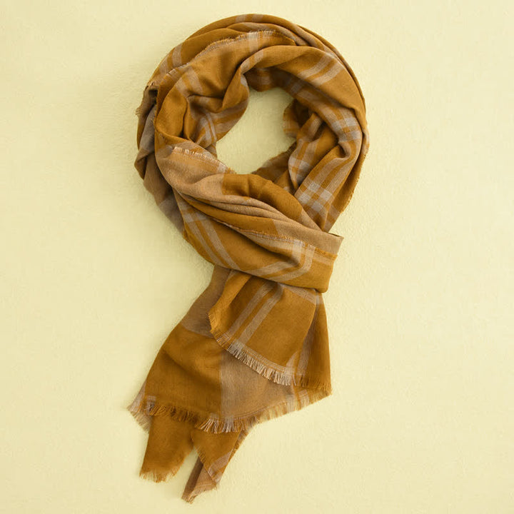 Sciarpa scozzese casual in stile britannico da uomo