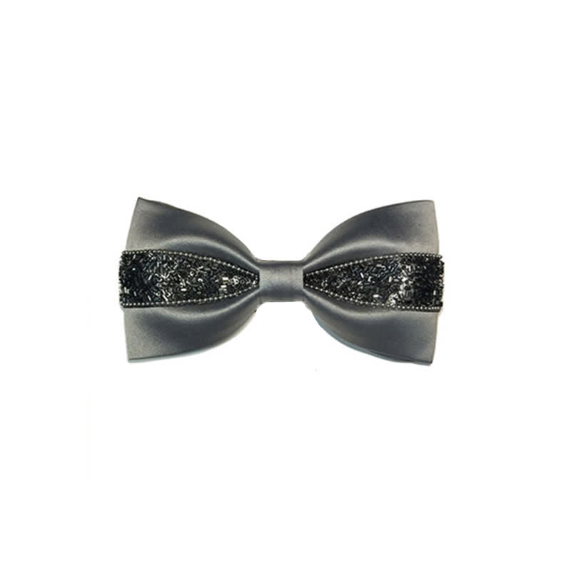 Papillon in metallo di lusso da uomo - Grigio - image 1