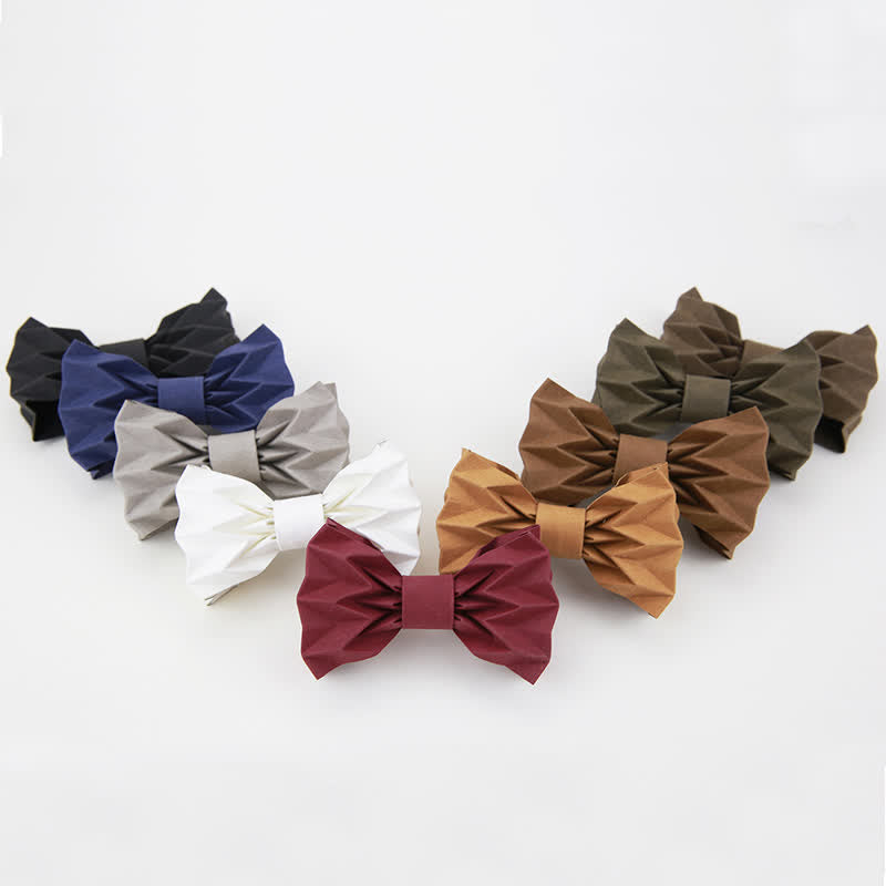 Papillon creativo da uomo in carta kraft ecologica